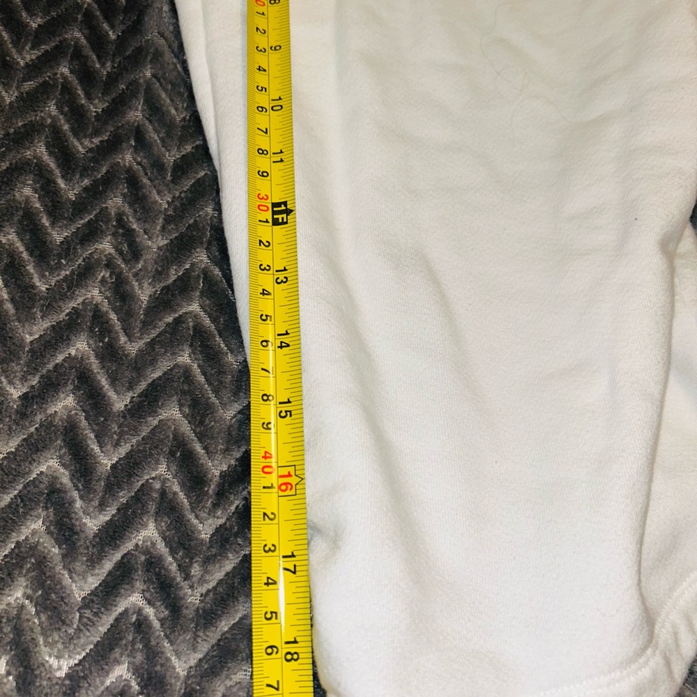Talbots White Wide-Leg Drawstring Sweatpants - Picture 6 of 8